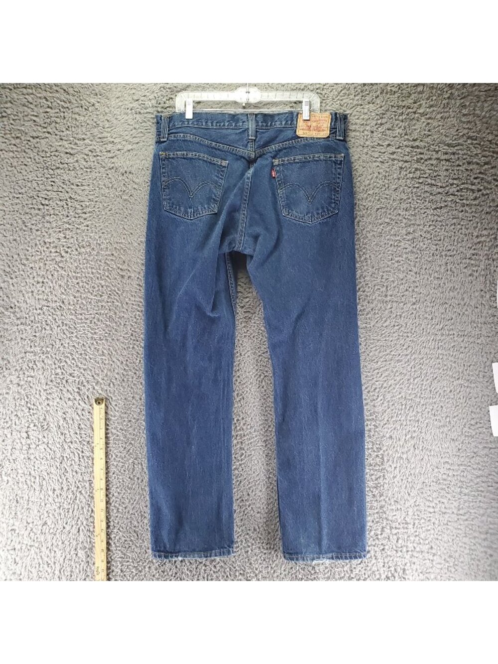 Levis Jeans Mens Size 36x32 Blue Straight Fit 505 Classic Denim *Read*